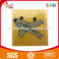 Square wood stamp handle of Airplane